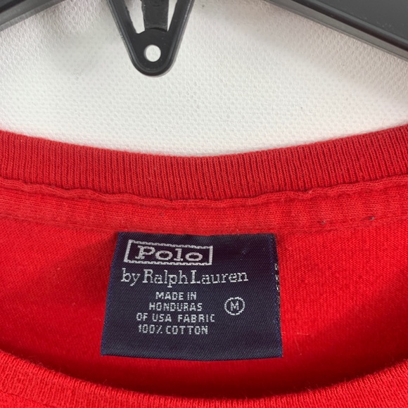 Polo by Ralph Lauren red pocket tee LS - Picture 10 of 12
